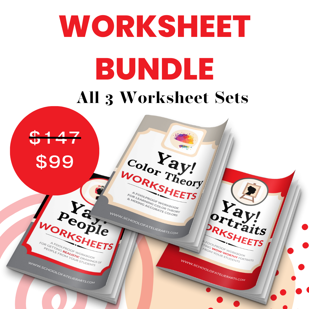 Drawing & Painting Worksheets Bundle