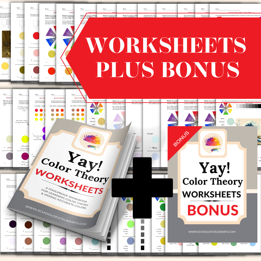 BONUS Yay! Color Theory Worksheets – School of Atelier Arts
